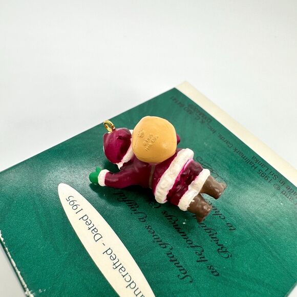 Hallmark Keepsake Joyful Black Santa 1995 Miniature Christmas Ornament - Picture 9 of 11